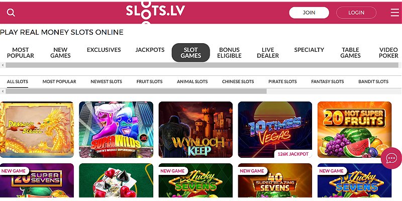 Slots.lv Aviator Casino