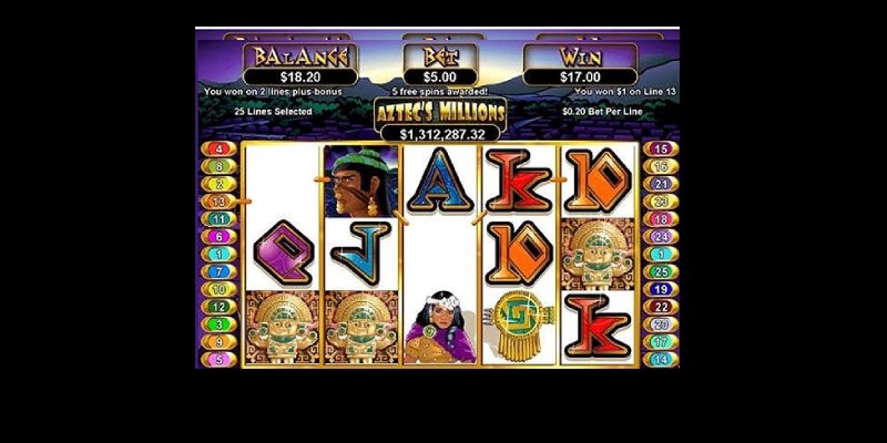Aztec's Millions progressive jackpot slot by RealTime Gaming