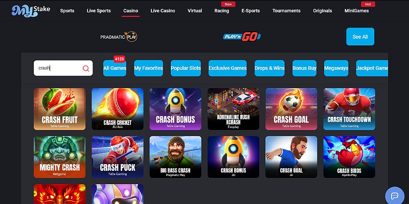 MyStake Crash Gambling