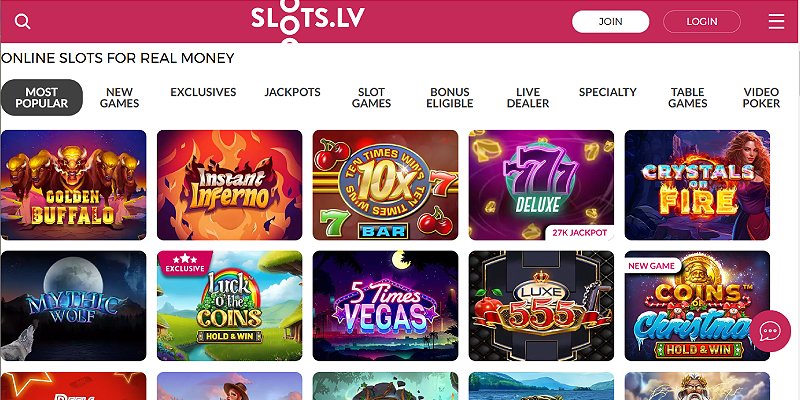 Slots.lv online casino for Florida players