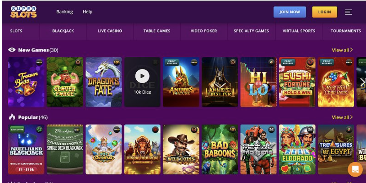 Super Slots online casino