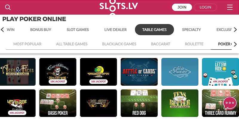 Slots.lv online casino
