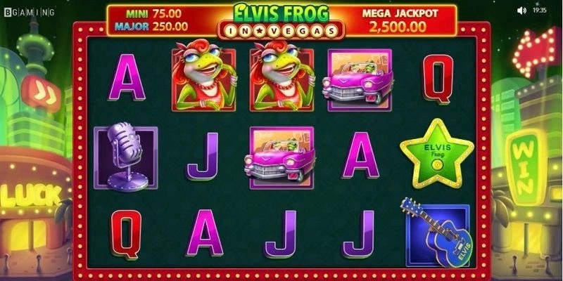 Elvis Frog in Vegas slot game