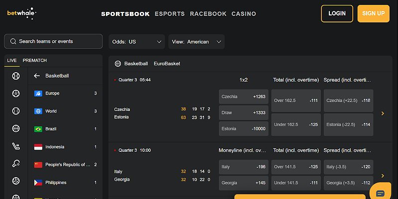 BetWhale sports betting app